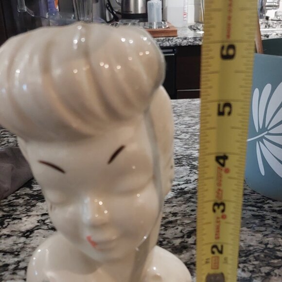 Vintage lady head vase - Picture 4 of 5